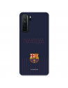 Barcelona Barsa Blue Fundal Albastru Caz pentru Huawei P40 Lite 5G - FC Barcelona Licență oficială