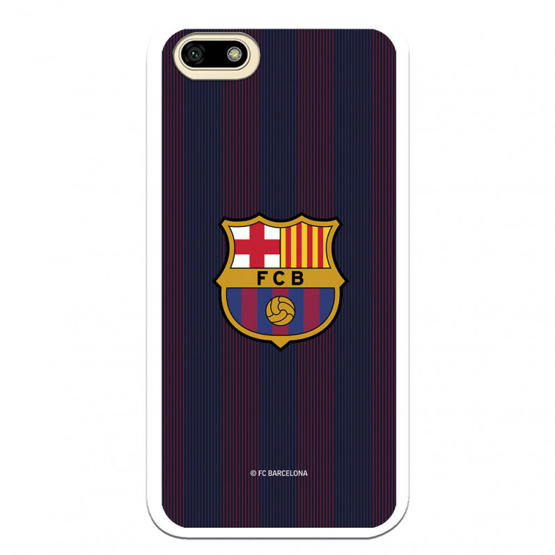 Barcelona Y5 2018 Blue and Blue Stripes Case pentru Huawei - Licență oficială FC Barcelona