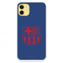 Barcelona iPhone 11 Red Shield Red Shield Blue Fundal Blue Shield - Licență oficială FC Barcelona