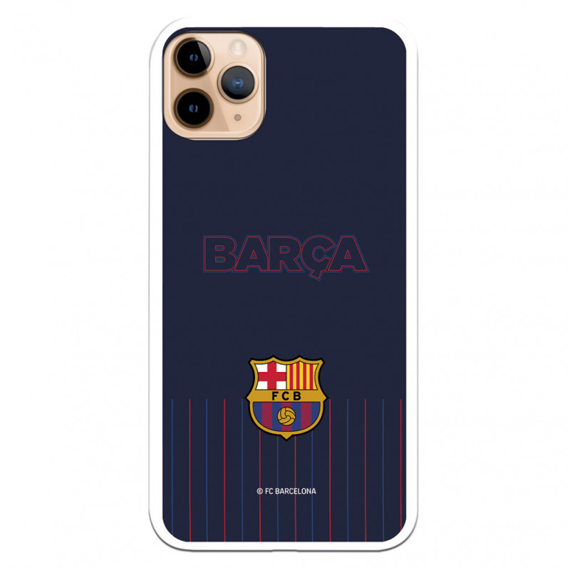 Barcelona Barsa iPhone 11 Pro Max Case Blue Background - FC Barcelona Official Licence