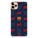 Barcelona Shield Red and Blue Pattern iPhone 11 Pro Max Case - oficial licențiat FC Barcelona