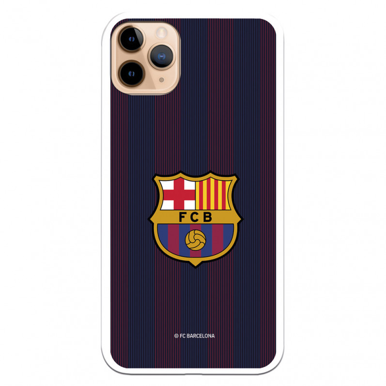Barcelona iPhone 11 Pro Max Blaugrana Stripes Case - Licență oficială FC Barcelona