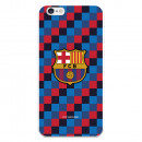 Barcelona Coat of Arms Shield Plaid Fundal iPhone 6 Case - oficial licențiat FC Barcelona