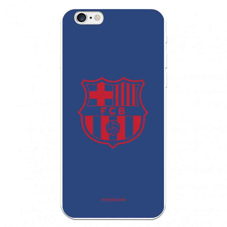 Barcelona iPhone 6 Red Shield Red Shield Blue Fundal - Oficial licențiat FC Barcelona Cazul oficial licențiat FC Barcelona
