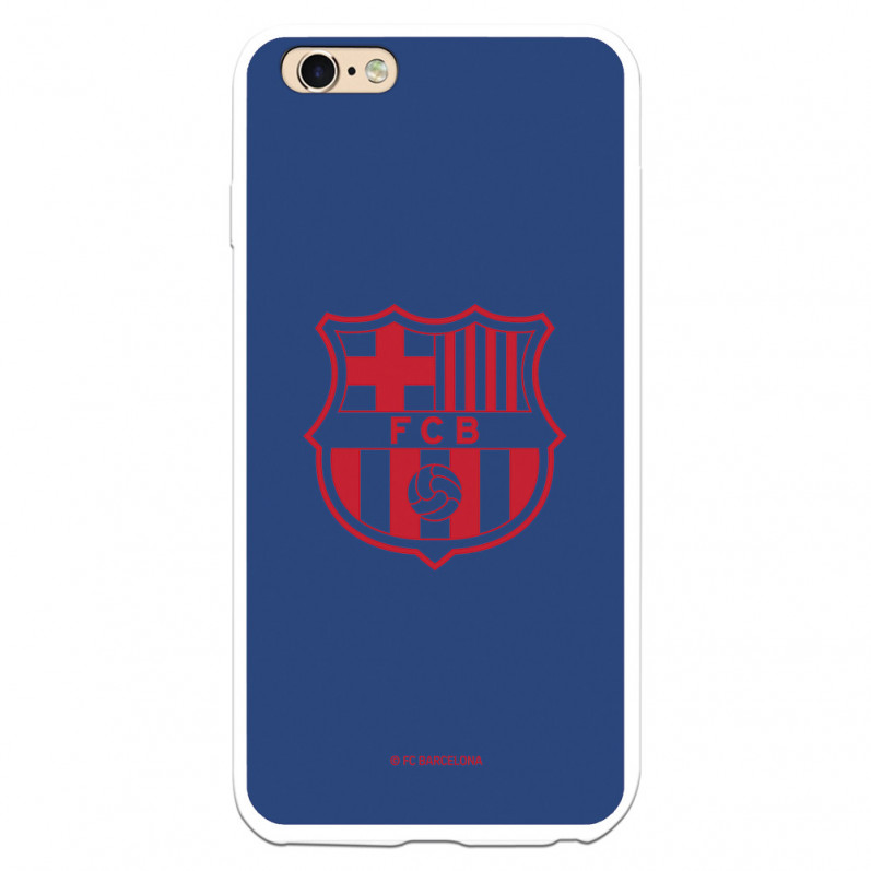 Barcelona iPhone 6 Plus Case Red Shield Blue Fundal - Oficial licențiat Barcelona FC