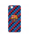 Barcelona Coat of Arms Plaid Fundal iPhone 7 Cazul iPhone 7 - Oficial licențiat Barcelona FC