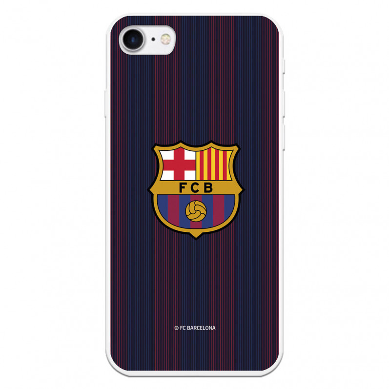 Barcelona iPhone 7 Blaugrana Stripes Case - Licență oficială FC Barcelona