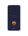 Barcelona Barsa fundal albastru de fundal albastru iPhone X caz - FC Barcelona licență oficială