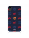 Barcelona Shield Red & Blue Pattern iPhone XR Case - oficial licențiat FC Barcelona