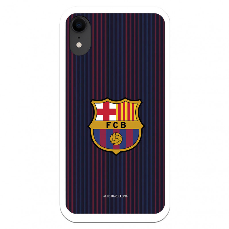 Barcelona XR iPhone caz iPhone Blaugrana Stripes - Oficial FC Barcelona licență