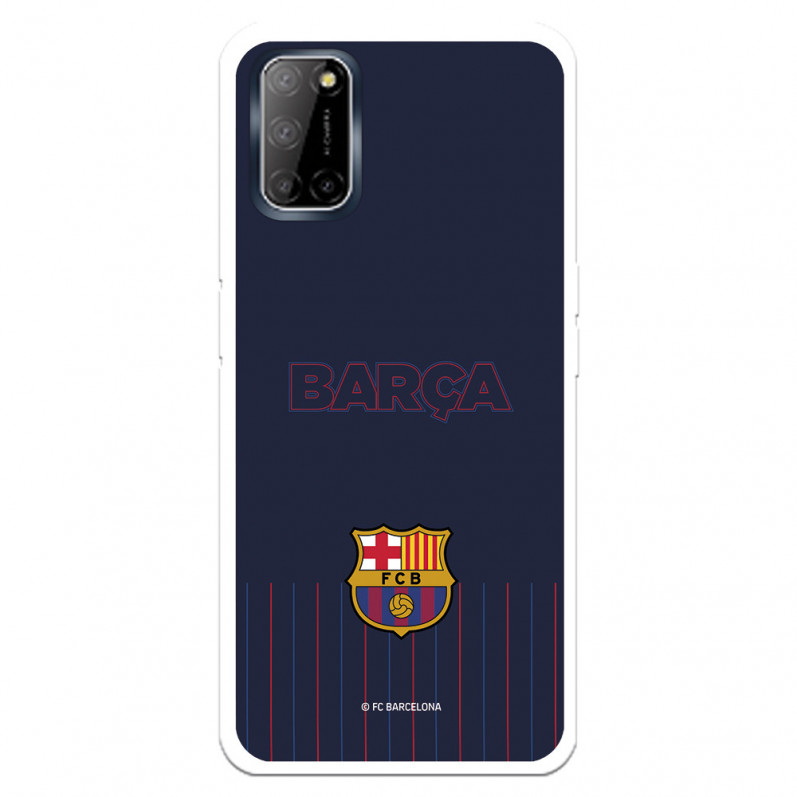 Barcelona Barsa Blue Fundal de fundal albastru pentru Oppo A72 - Licență oficială FC Barcelona