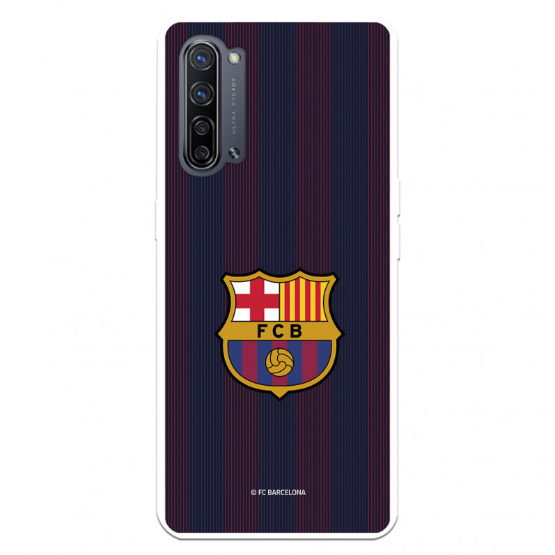 Barcelona Barcelona Blue Stripes Case pentru Oppo Find X2 Neo - FC Barcelona Official Licence