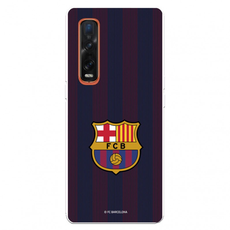 Barcelona Barcelona Blue Stripes Case pentru Oppo Find X2 Pro - FC Barcelona Official Licence