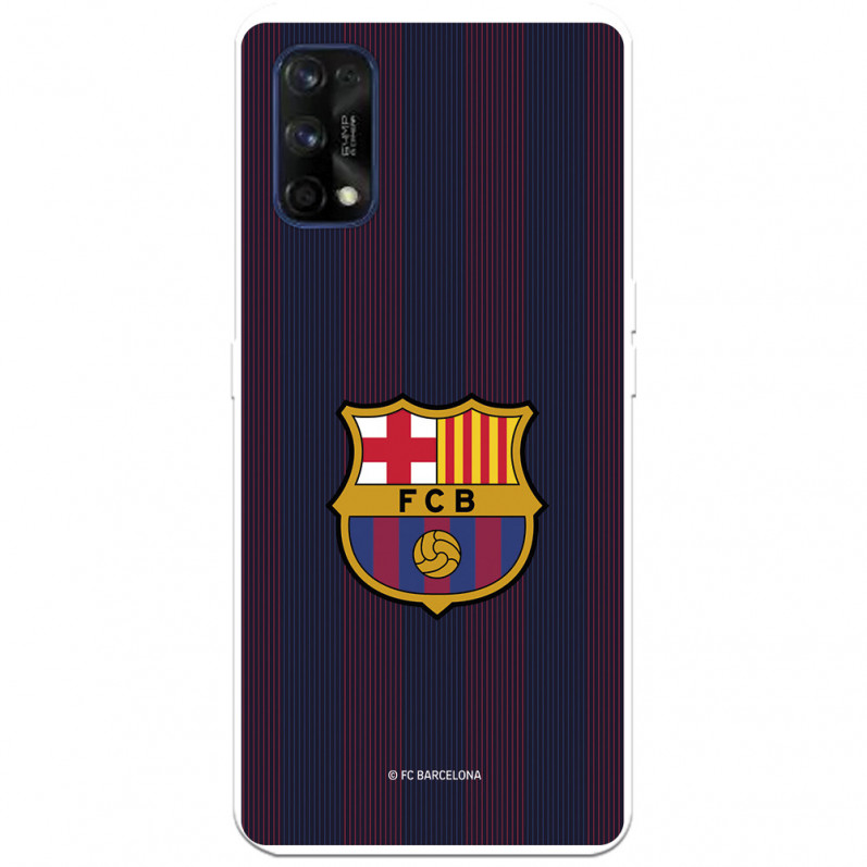 Barcelona 7 Pro Case pentru Realme 7 Pro cu dungi Blaugrana - Licență oficială FC Barcelona