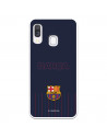 Barcelona Barsa Barcelona Galaxy A40 Albastru fundal caz de fundal pentru Samsung - Oficial FC Barcelona licență
