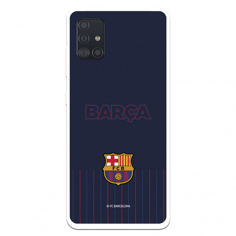 Barcelona Barsa Galaxy A51 Caz pentru Samsung Barcelona Galaxy A51 fundal albastru - Oficial FC Barcelona Licență FC Barcelona