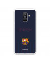 Barcelona Barcelona Barcelona Galaxy A6 Plus 2018 Caz pentru Samsung Barsa fundal albastru - FC Barcelona Licență oficială