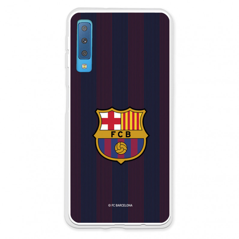 Barcelona Galaxy A7 2018 Galaxy Galaxy A7 2018 Galaxy A7 2018 Blaugrana Stripes Case pentru Samsung - Licență oficială FC Barcel