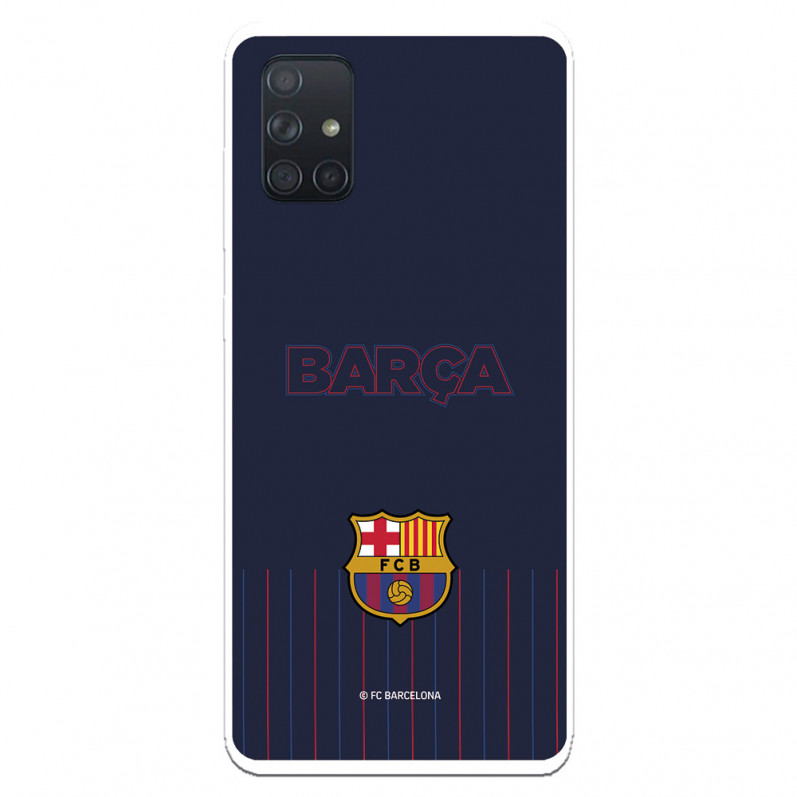 Barcelona Barcelona Galaxy A71 Case pentru Samsung Barcelona Barcelona Barsa Blue Background - Licență oficială FC Barcelona