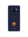 Barcelona Barcelona Galaxy A8 2018 Case pentru Samsung Barsa Blue Background - FC Barcelona Official Licence