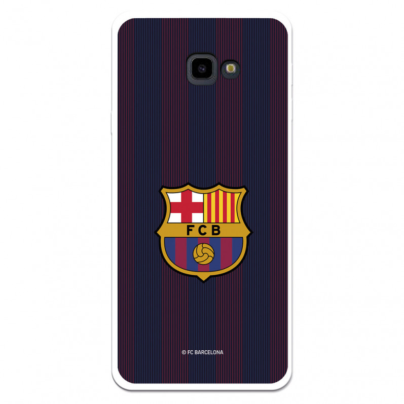 Barcelona Galaxy J4 Plus Case pentru Samsung Barcelona Galaxy J4 Plus Blaugrana Stripes - FC Barcelona Official License