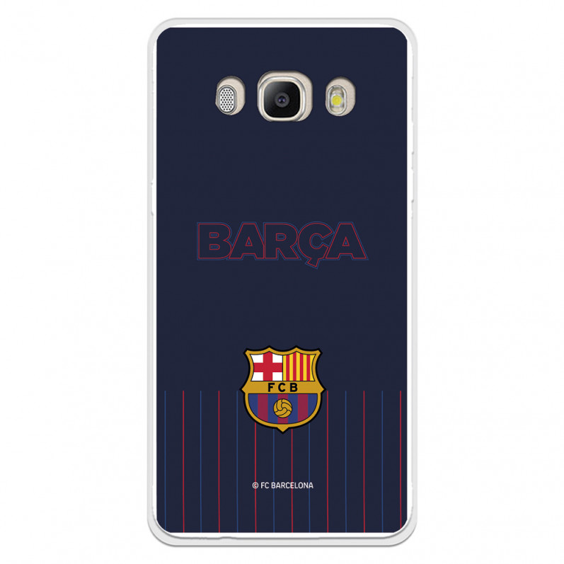 Barcelona Barcelona Galaxy J5 2016 Blue Background Case pentru Samsung Galaxy J5 2016 - Licență oficială FC Barcelona