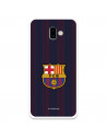Barcelona Galaxy J6 Plus Case pentru Samsung Barcelona Galaxy J6 Plus Blaugrana Stripes - Licență oficială FC Barcelona