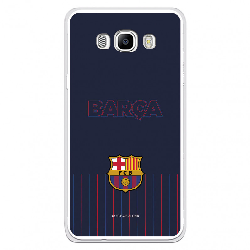 Barcelona Barcelona Galaxy J7 2016 Blue Background Case pentru Samsung Galaxy J7 2016 - FC Barcelona Official License