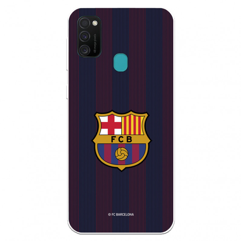 Barcelona Galaxy M21 Blaugrana Stripes Case pentru Samsung - FC Barcelona Official Licence