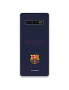 Barcelona Barsa Barcelona Galaxy S10 Albastru fundal caz de fundal pentru Samsung - Oficial FC Barcelona licență