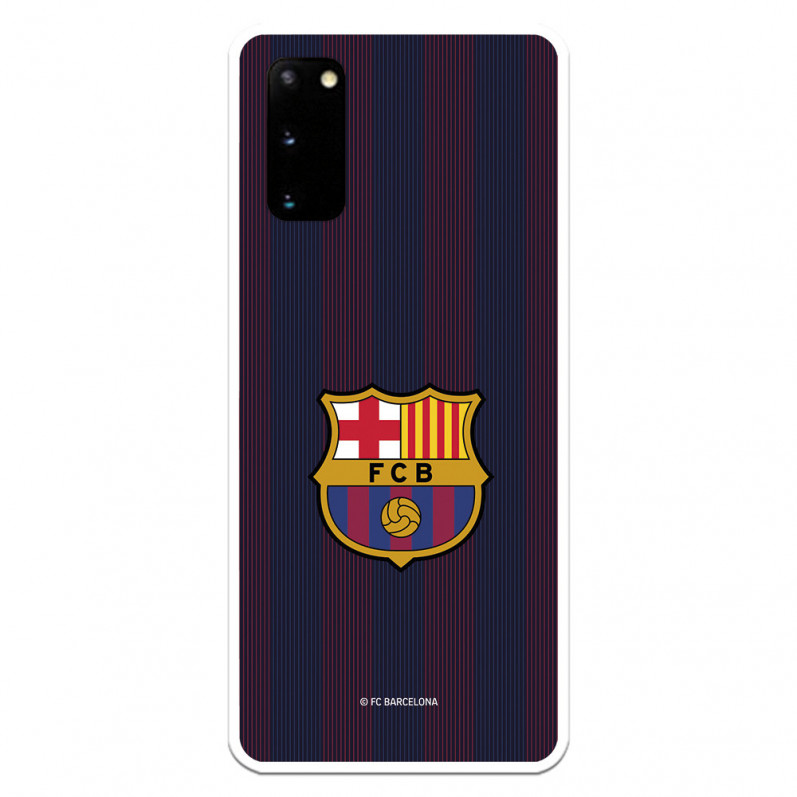Barcelona Galaxy S20 Blaugrana Stripes Case pentru Samsung - Licență oficială FC Barcelona