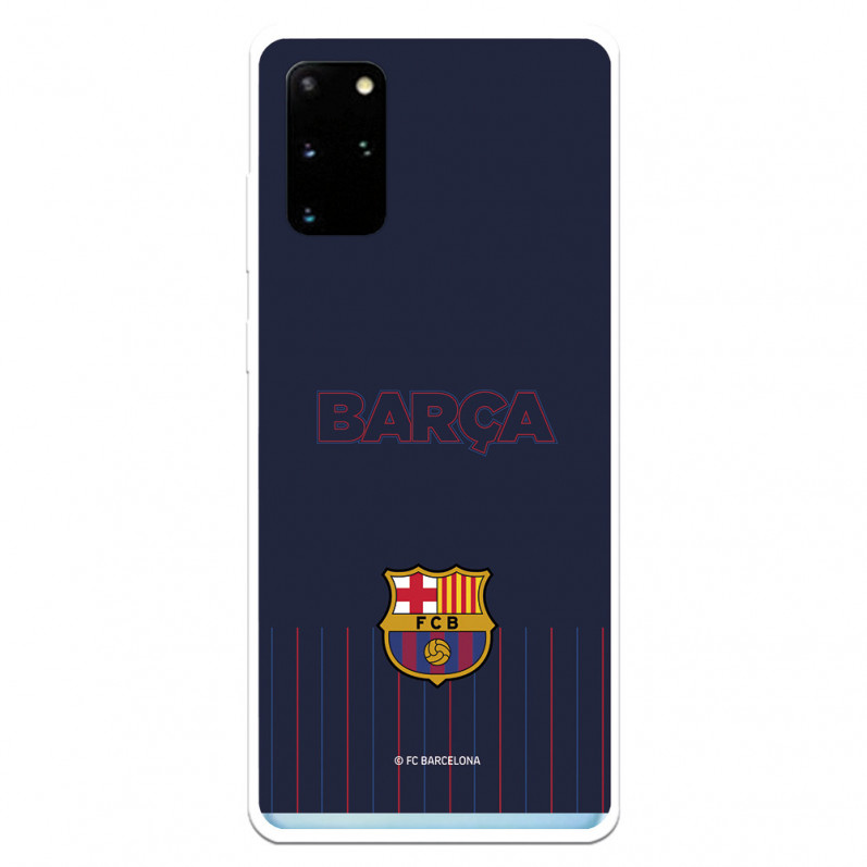 Barcelona Barcelona Barcelona Galaxy S20 Plus Case pentru Samsung Barcelona Barsa Blue Background - FC Barcelona Official Licenc