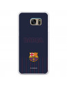 Barcelona Galaxy S7 Edge Case pentru Samsung Barcelona Barsa Blue Background - FC Barcelona Official Licence