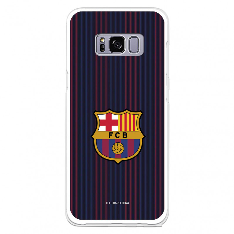 Barcelona Galaxy S8 Cazul Barcelona Galaxy S8 pentru Samsung Barcelona Galaxy S8 Blaugrana Stripes - FC Barcelona Official Licen