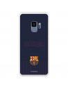 Barcelona Barsa Galaxy S9 Case pentru Samsung Barcelona Galaxy S9 fundal albastru - FC Barcelona Licență oficială FC Barcelona