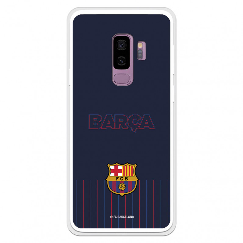 Barcelona Galaxy S9 Plus Case pentru Samsung Barcelona Barsa Blue Background - FC Barcelona Official Licence
