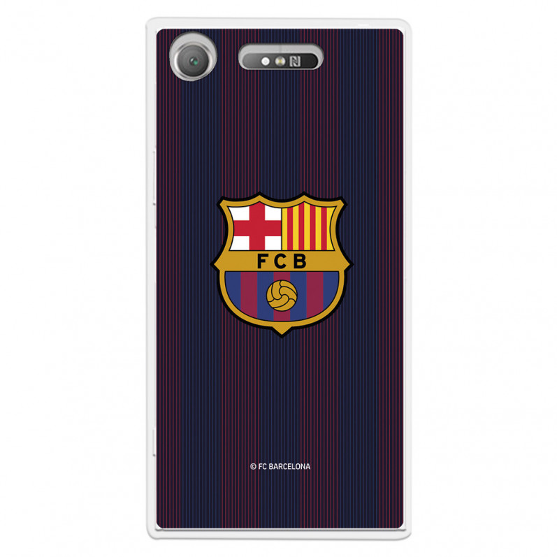 Barcelona Xperia XZ1 Barcelona Xperia XZ1 Barcelona Blaugrana Stripes Case pentru Sony - Licență oficială FC Barcelona