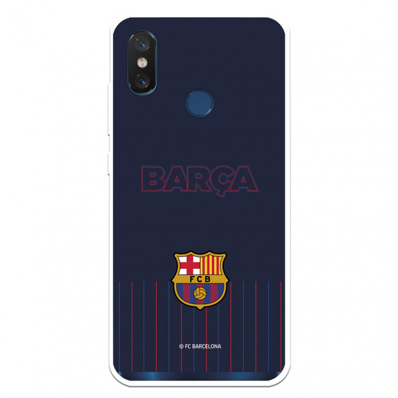 Husă pentru Xiaomi Mi 8 Barcelona Barsa Blue Background - FC Barcelona Official Licence