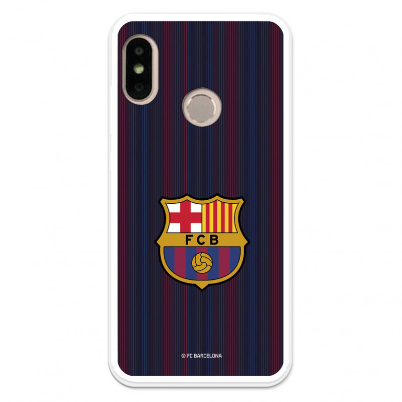 Barcelona Mi A2 Lite Case pentru Xiaomi Barcelona Blaugrana Stripes - Licență oficială FC Barcelona