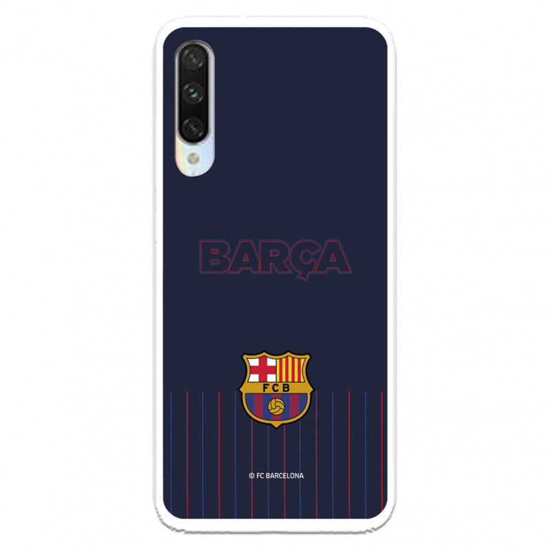 Fundal albastru Barcelona Barsa - Carcasă oficială licențiată FC Barcelona Mi A3 pentru Xiaomi 