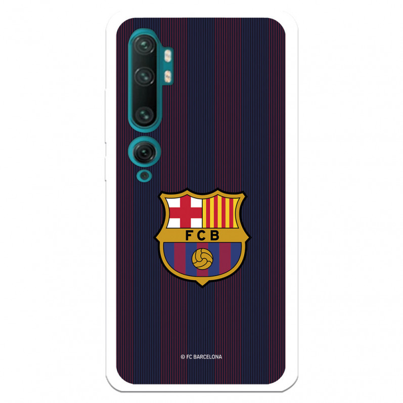 Husă pentru Xiaomi Mi Note 10 Barcelona Blaugrana Stripes - Licență oficială FC Barcelona