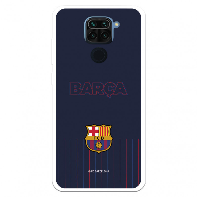 Barcelona Barsa Blue Background Redmi Note 9 Case pentru Xiaomi - FC Barcelona Official Licence