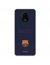 Barcelona Barsa Blue Background Redmi Note 9S Case pentru Xiaomi - FC Barcelona Official Licence