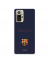 Funda para Xiaomi Redmi Note 10 Pro del Barcelona Barsa Fondo Azul - Licencia Oficial FC Barcelona