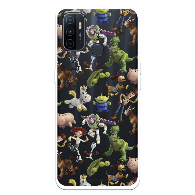 Funda para Oppo A53 Oficial de Disney Muñecos Toy Story Siluetas - Toy Story