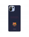 Funda para Xiaomi Mi 11 Lite del Barcelona Barsa Fondo Azul - Licencia Oficial FC Barcelona