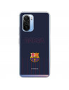 Funda para Xiaomi Poco F3 del Barcelona Barsa Fondo Azul - Licencia Oficial FC Barcelona