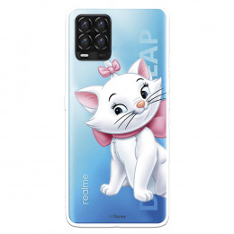 Fundaara Realme 8 Pro Oficial de Disney Marie Silueta - Los Aristogatos