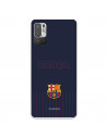 Funda para Xiaomi Redmi Note 10 5G del Barcelona Barsa Fondo Azul - Licencia Oficial FC Barcelona