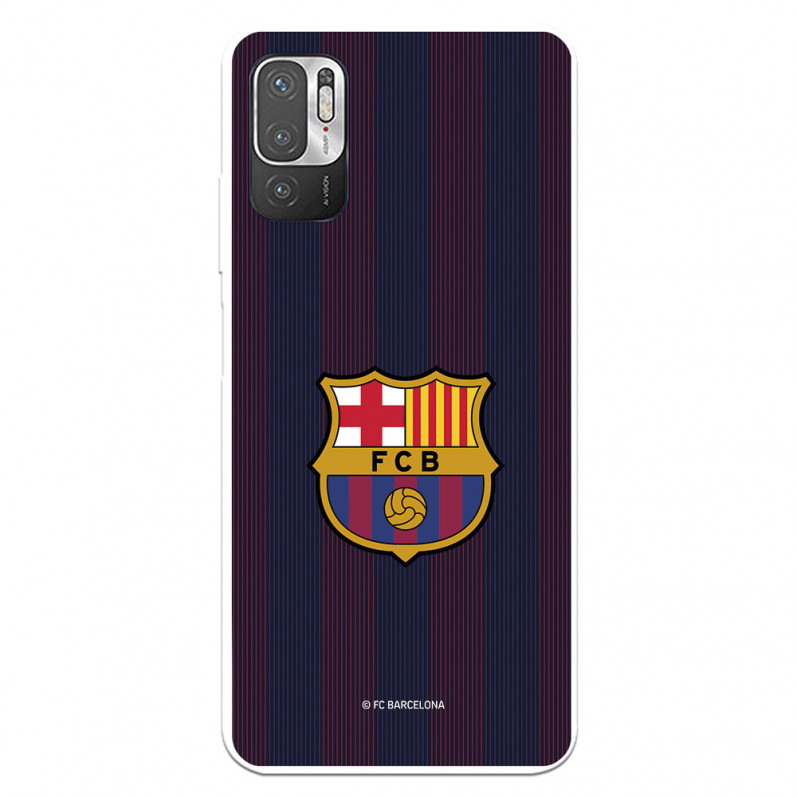 Funda para Xiaomi Redmi Note 10 5G del Barcelona Rayas Blaugrana - Licencia Oficial FC Barcelona